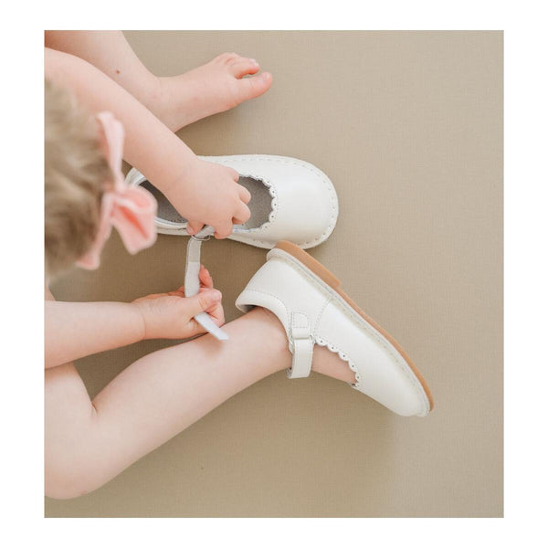 Off White Caitlin Scalloped Mary Jane