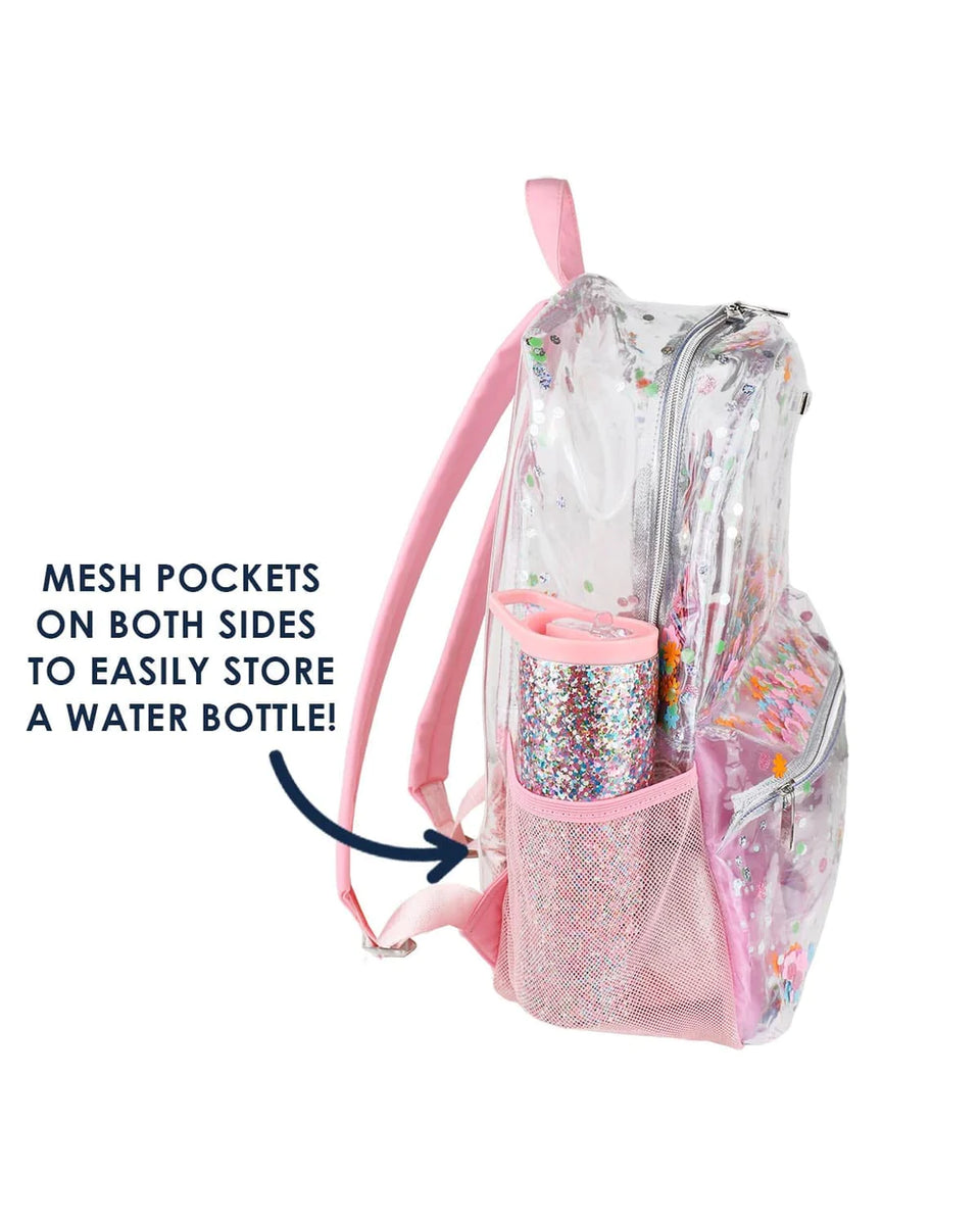 Clear discount glitter backpack