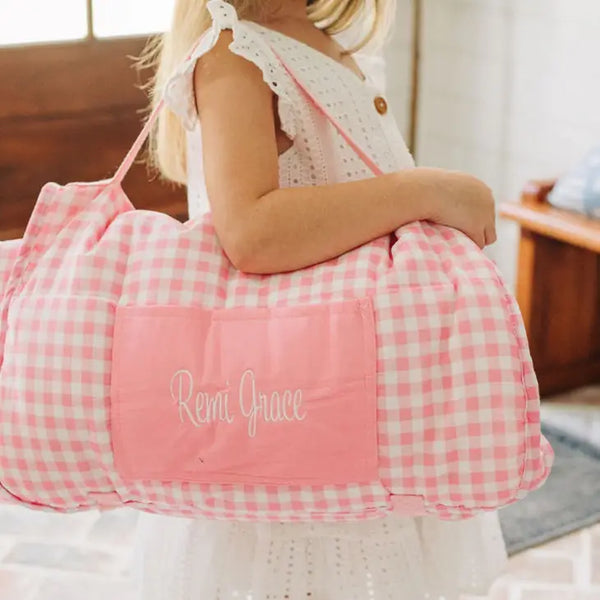 SugarBee Gingham Nap Mats