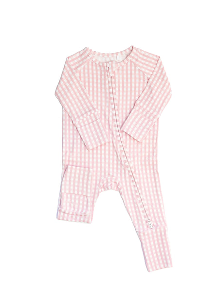 Uptown Baby Gingham Sleep Romper