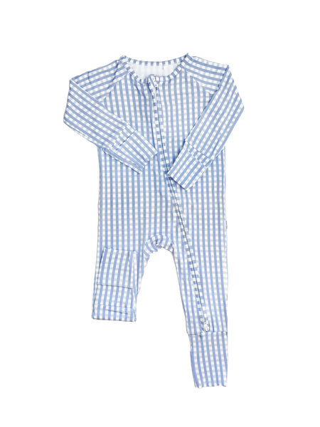 Uptown Baby Gingham Sleep Romper