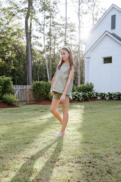 Lafayette Green Ella Top