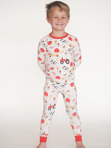 Toast + Jams Down On The Farm Bamboo PJ Set