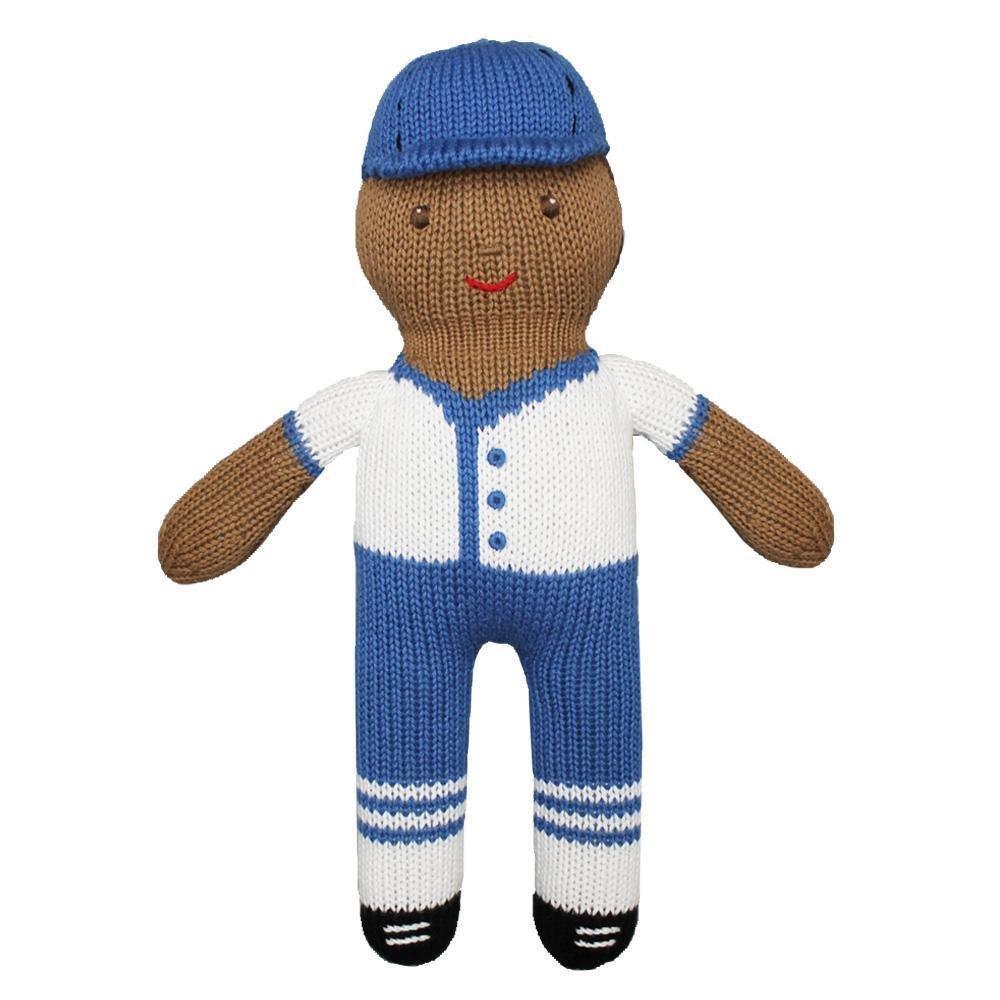 Baseball Player Knit Doll