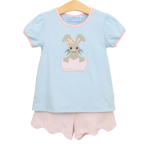 Bunny Scalloped Short Set