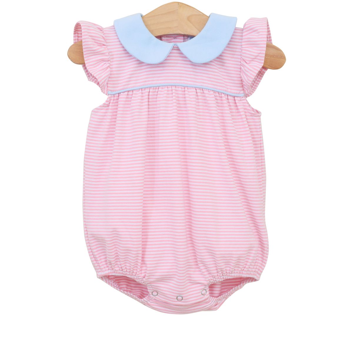 Genevieve Bubble- Light Pink Stripe/Light Blue