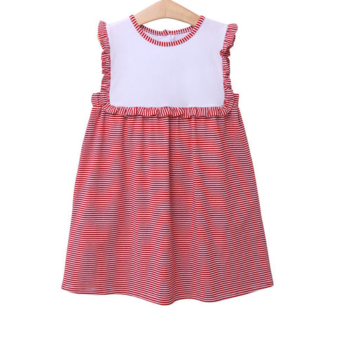 Alice Dress- Red Stripe