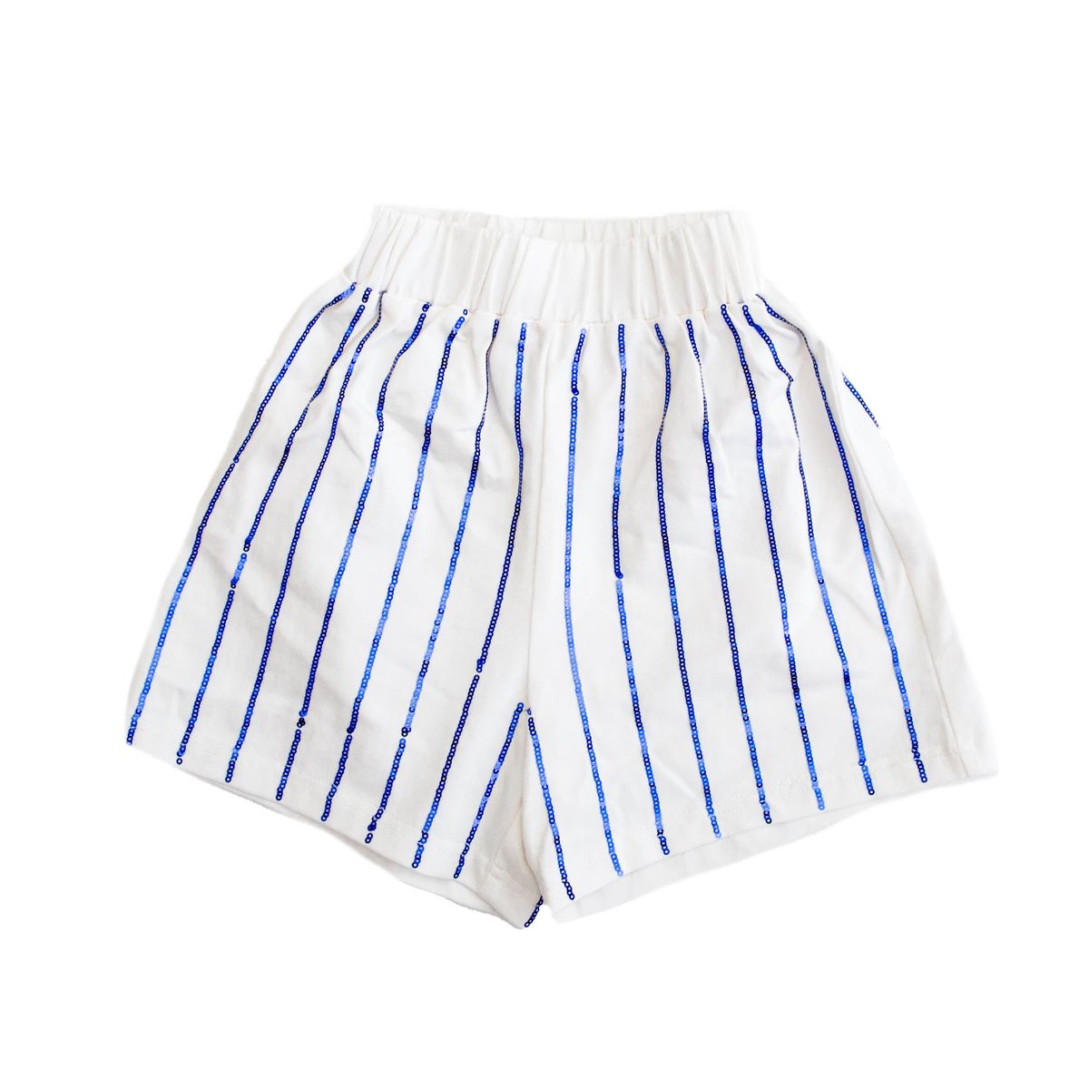 Sequin Striped Shorts