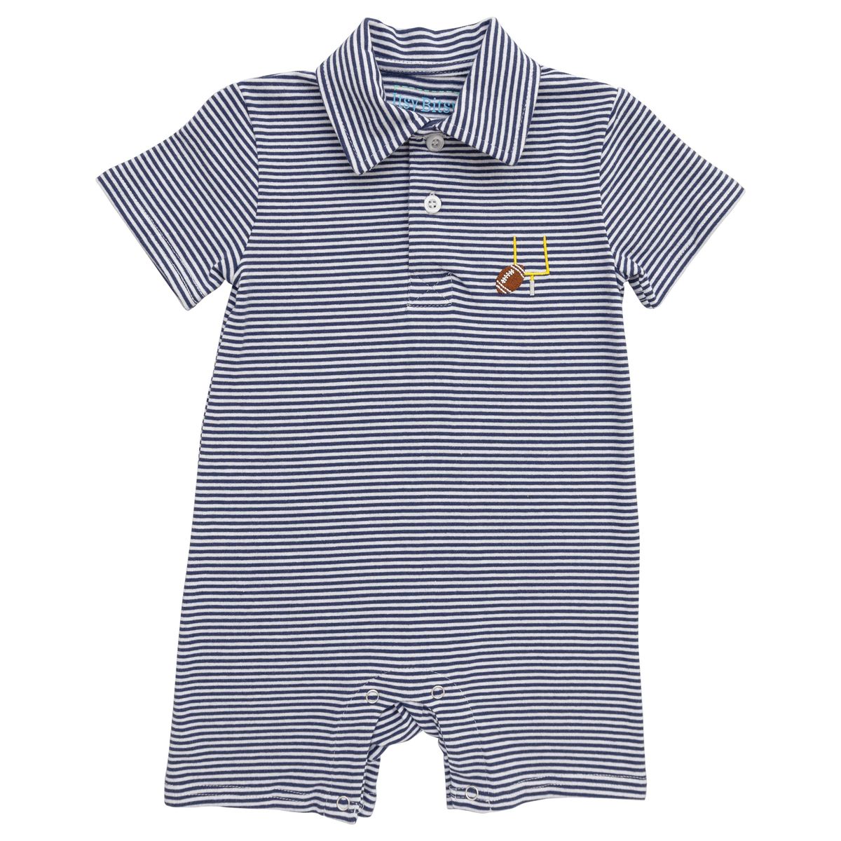 Navy Game Day Romper