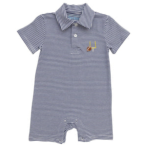 Navy Game Day Romper