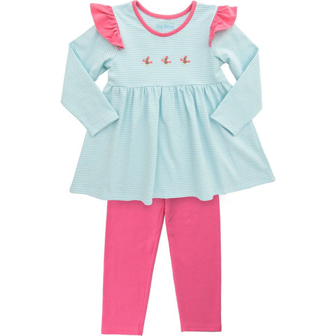 Turkey Ruffle Legging Set