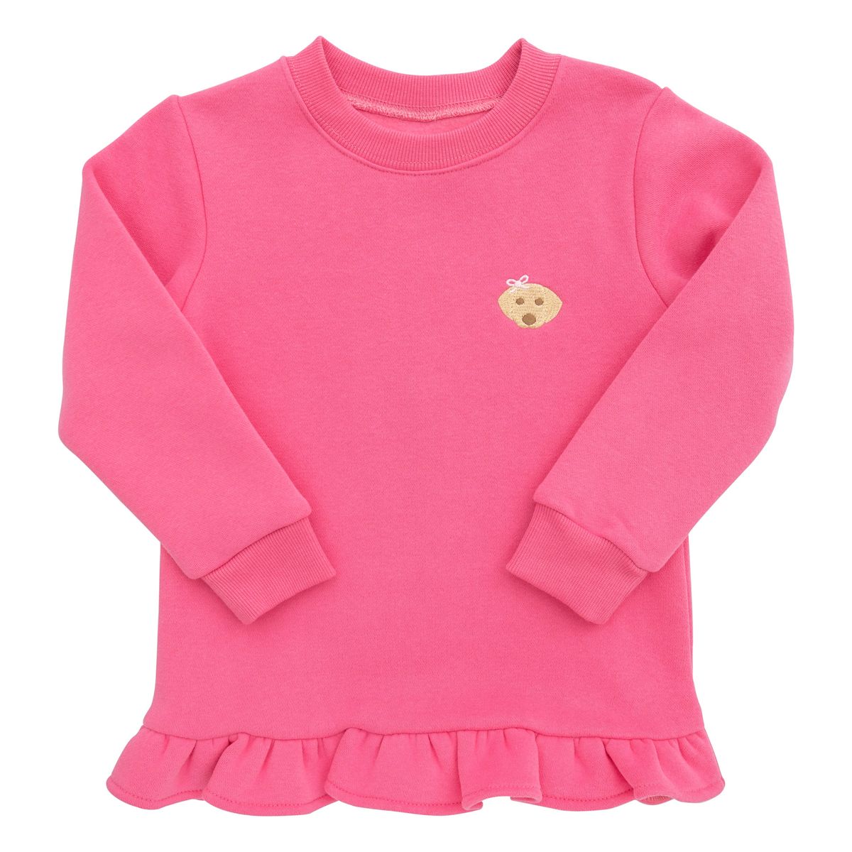Itsy Bitsy Girls Ruffle Crewneck Pullover