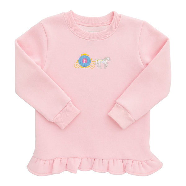Itsy Bitsy Girls Ruffle Crewneck Pullover