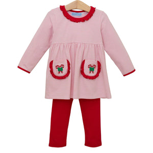 Candy Cane Ruffle Set
