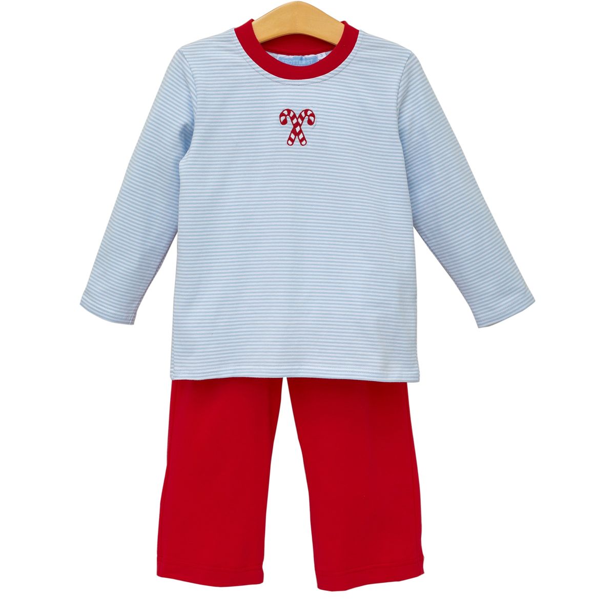 Candy Cane Boy Pant Set