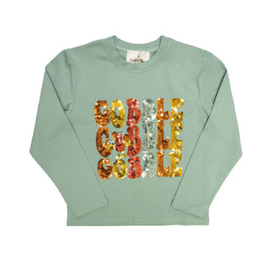 Sequin Gobble LS Shirt