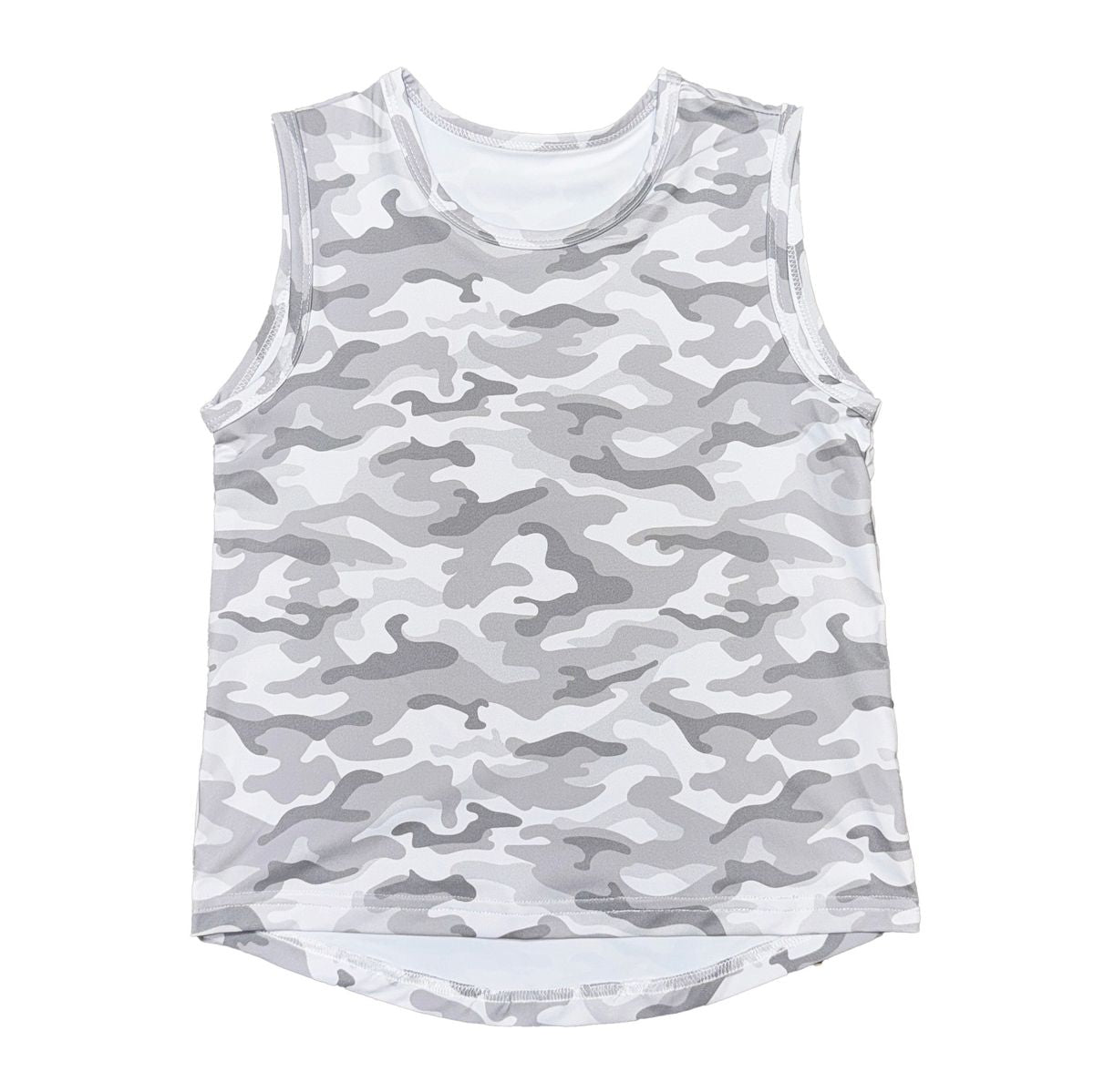Glacier Camo High Low Tank
