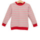 Merry & Bright Stripe Pink Crewneck