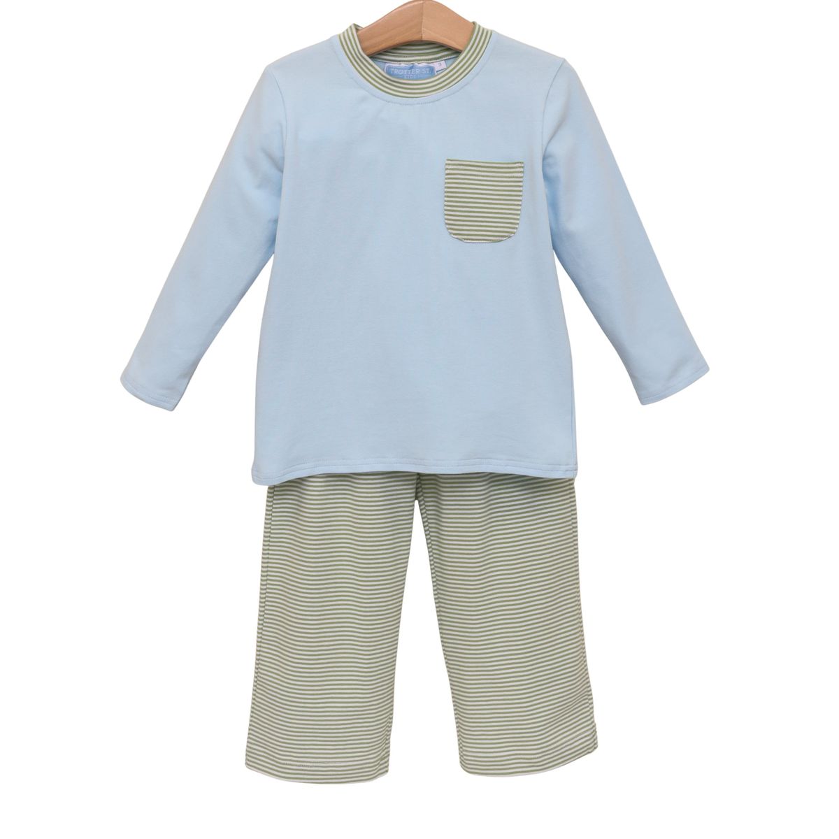 Green Stripe Preston Pant Set