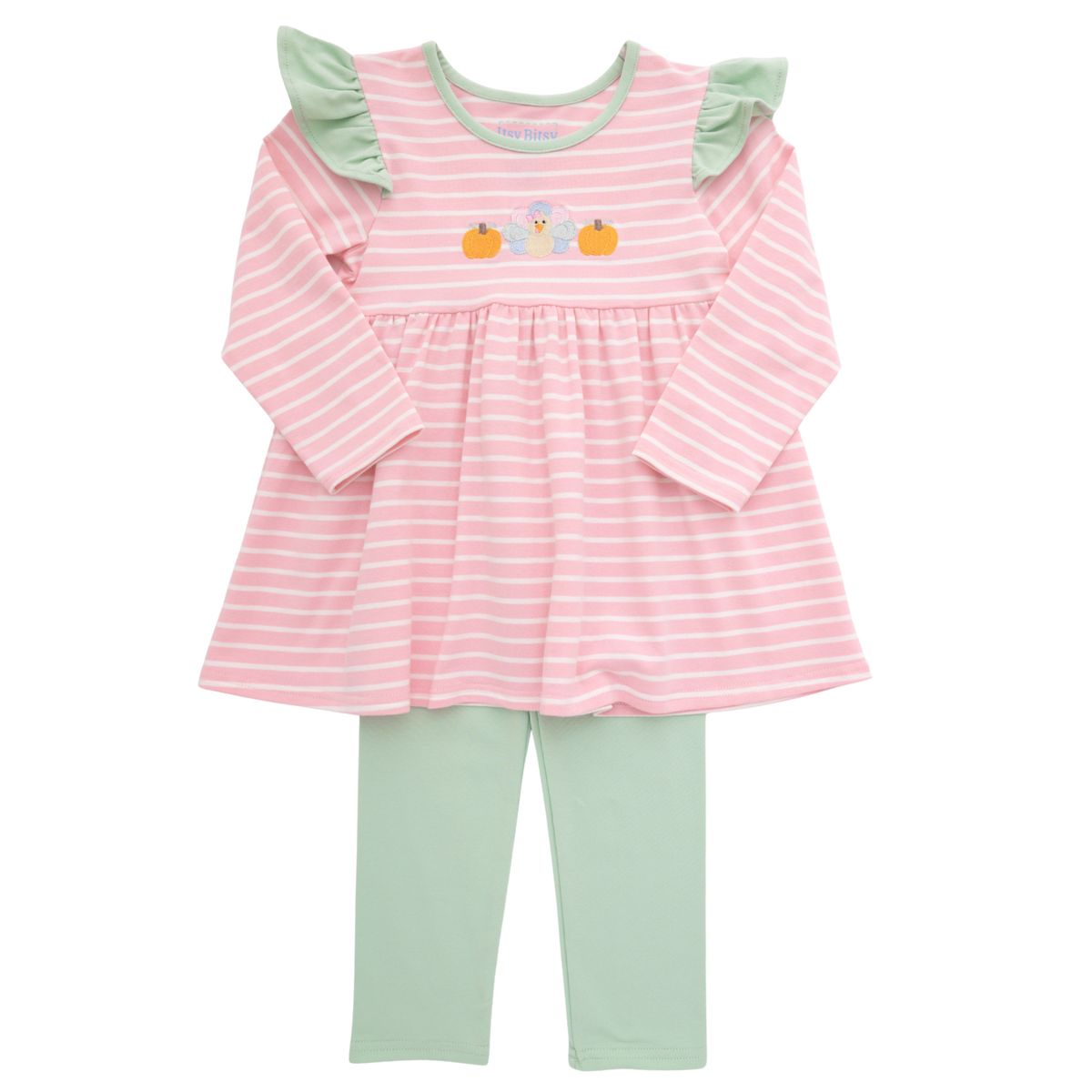 Turkey Pumpkin Ruffle Legging Set