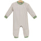 Miller Romper- Khaki Gingham/Sage