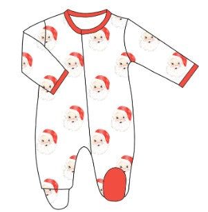 Vintage Santa Bamboo Romper