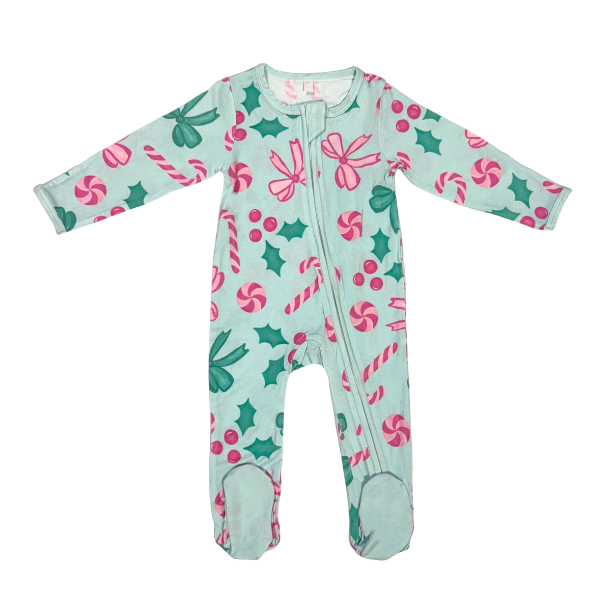 Candy Cane Cutie Bamboo Romper