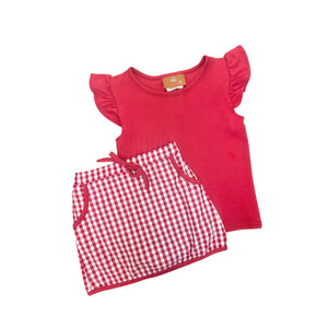 Remi Red Skort Set