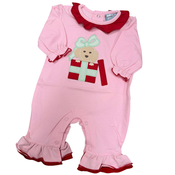 Christmas Puppy Romper