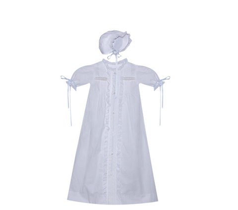 Tierney Christening Gown w Bonnet