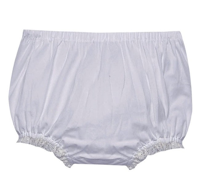 Ecru Lace White Diaper Cover