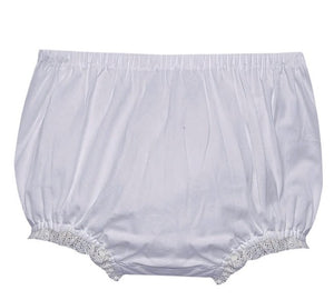 Ecru Lace White Diaper Cover
