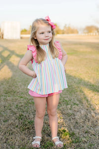 Lila Stripes Bloomer Set