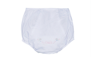 Bow Embroidered Diaper Cover