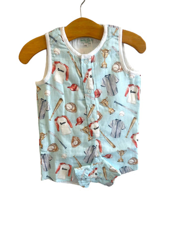 Let's Play Ball Muslin Shortall