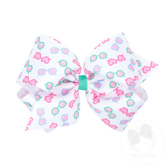 WeeOnes King Summer Print Bows