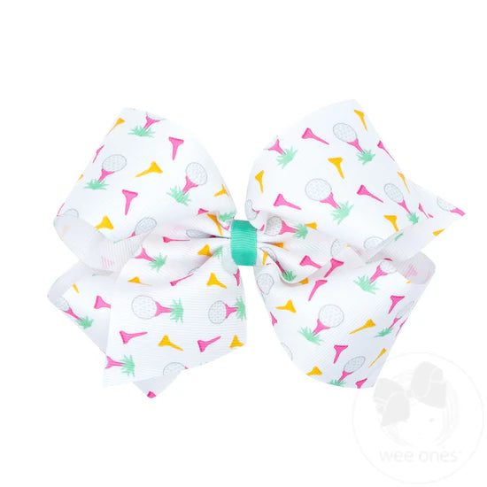 WeeOnes King Summer Print Bows