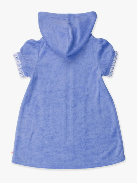 Periwinkle Terry Full-Zip Cover Up