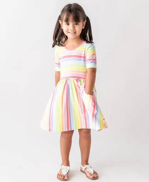 Summer Stripes Twirl Dress