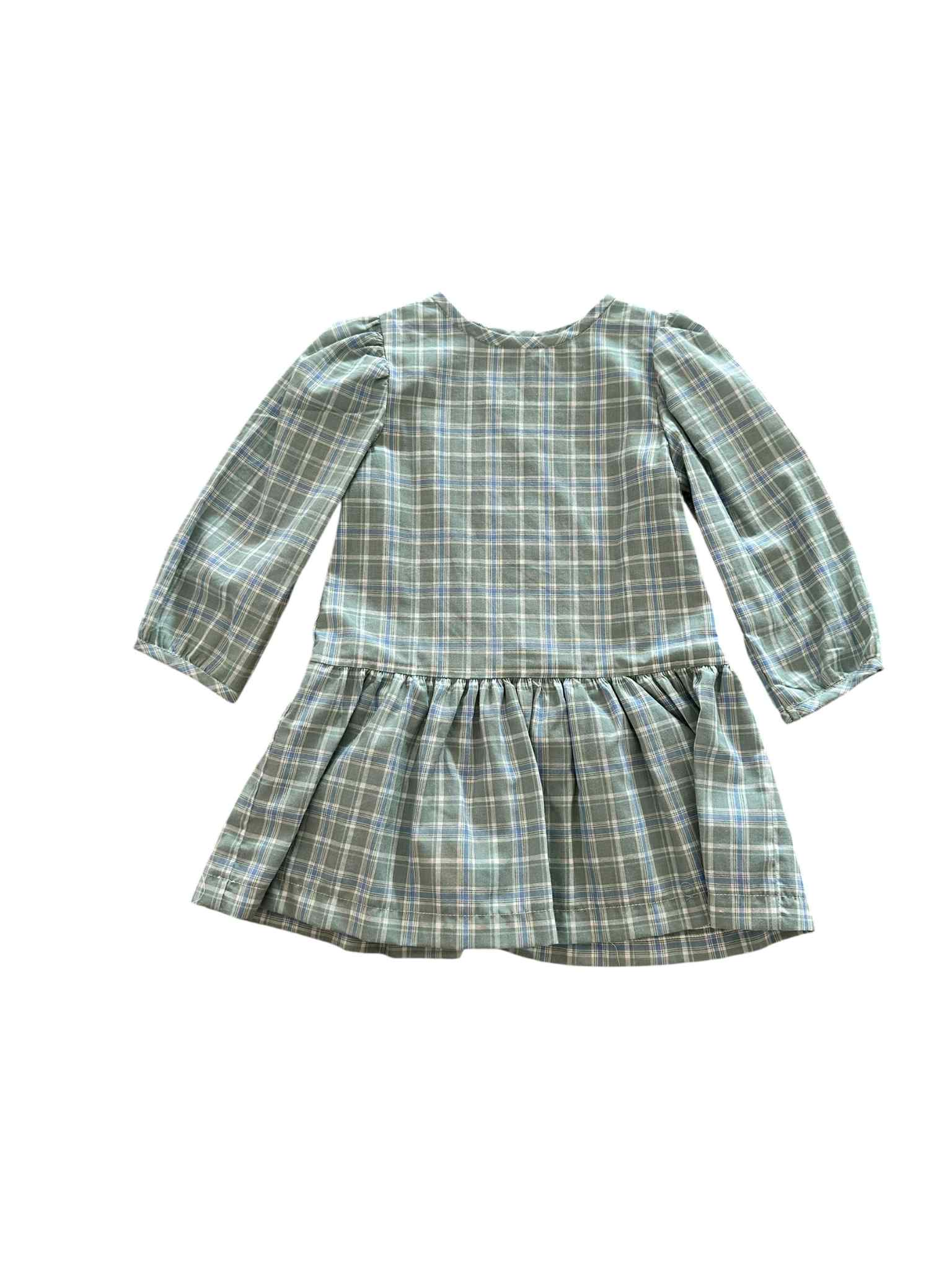 Sage Plaid Layla Dress