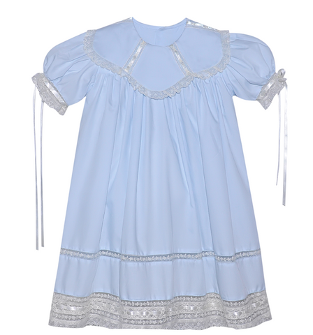 Blue Paisley Heirloom Dress