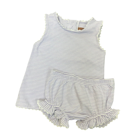 Millie Lilac Stripe Bloomer Set