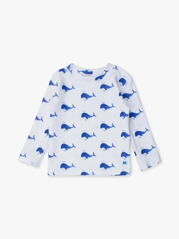 Blue Whale Long Sleeve Rash Guard