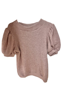 Be Elizabeth Pink Waffle Knit Top