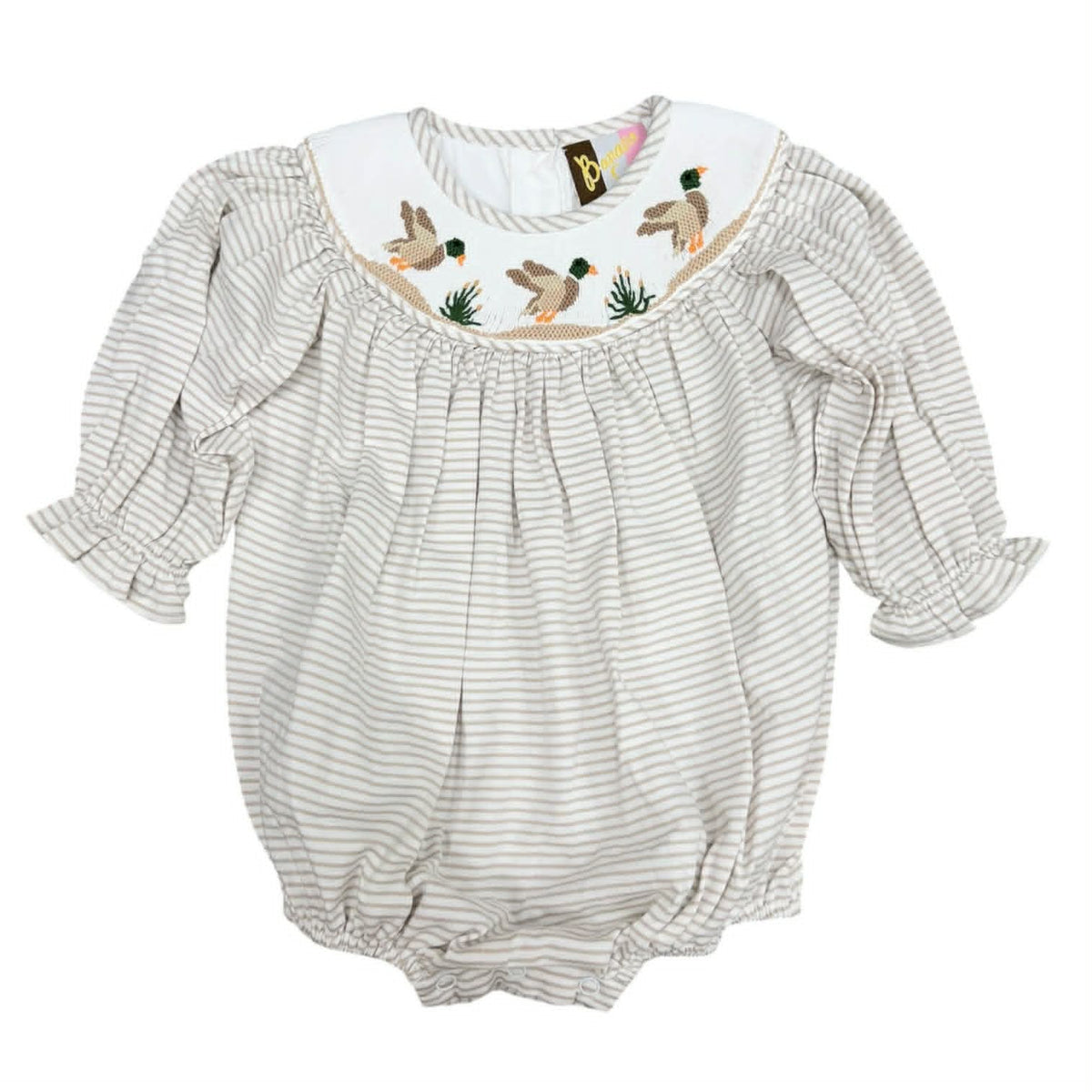 Mallard Duck Smocked Bubble