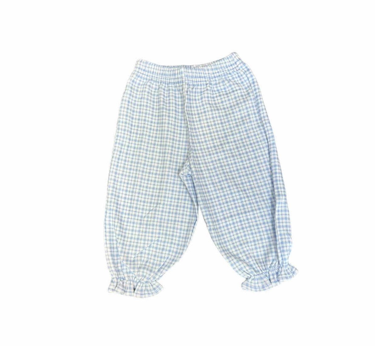 Sky Blue Windowpane Bloomer Pants