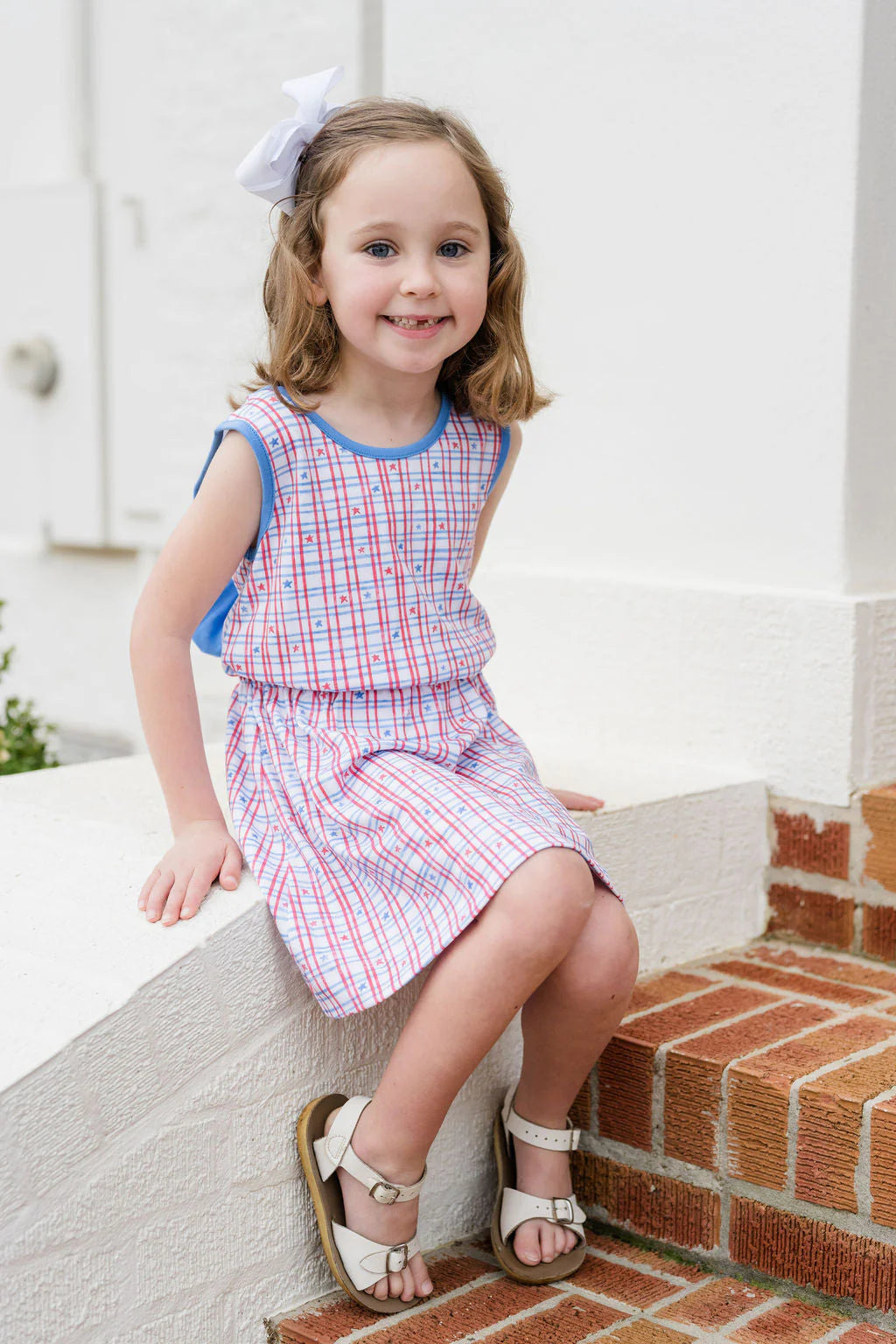 Kristen Patriotic Knit Dress