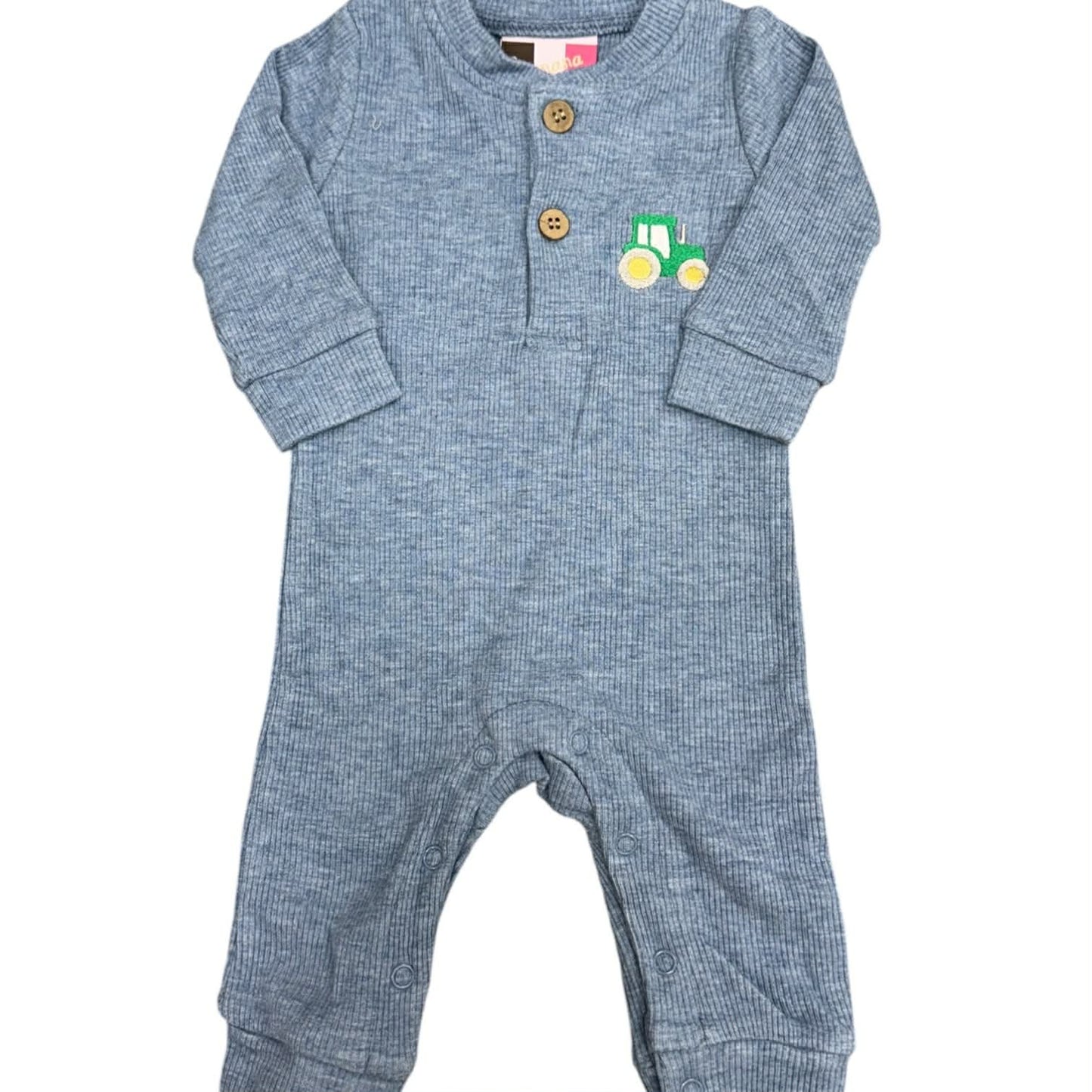Tractor Henley Romper