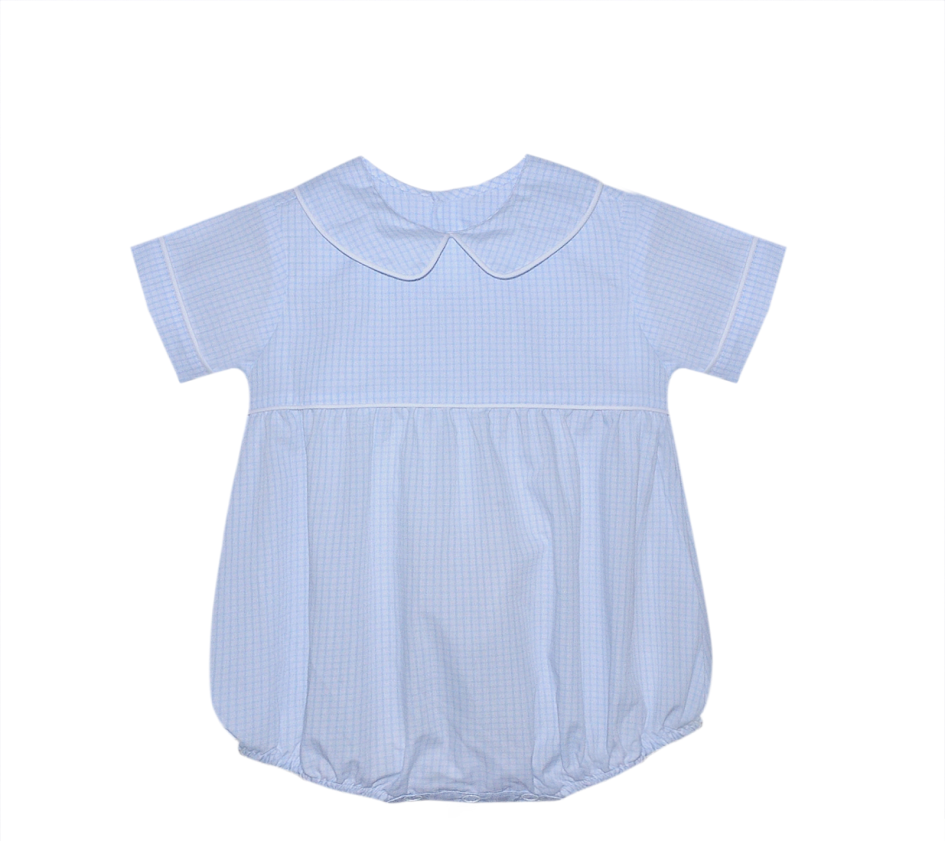 Baby Blue Check Tate Bubble