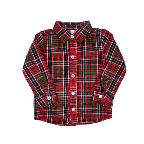 Red Plaid Button Down